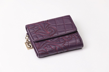 Кошелек Versace Quilted Nappa Leather Wallet